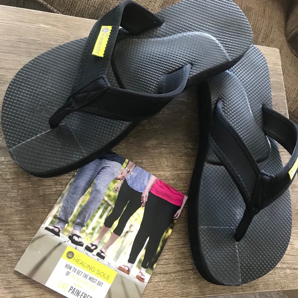 The HEALING SOLE* orthopedic sandals/flip flops GREAT for Plantar Fasciitis sz10